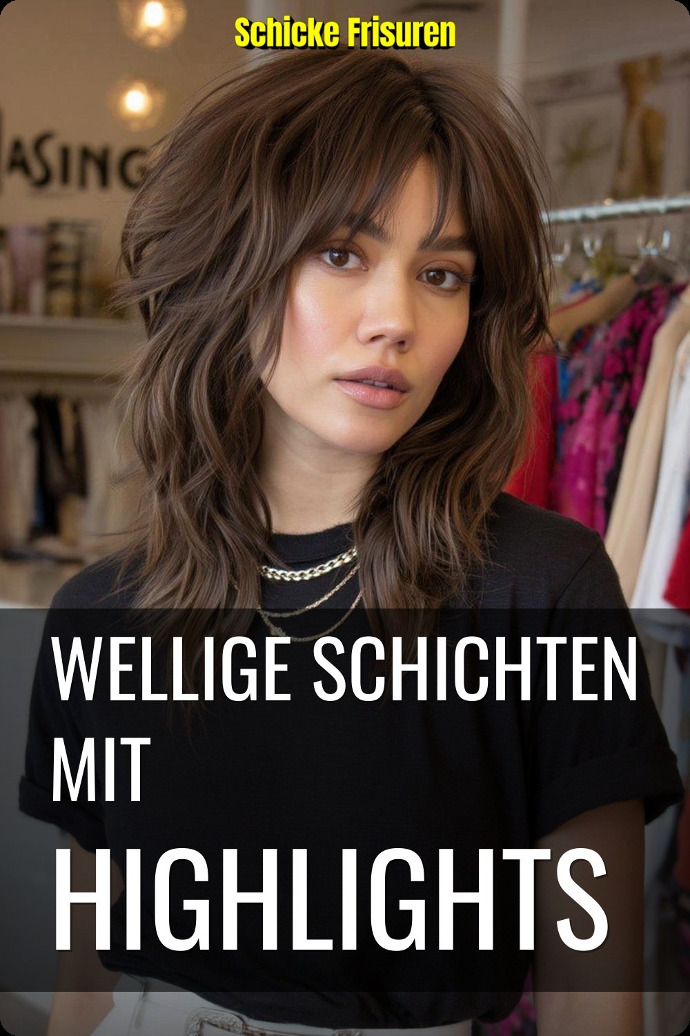 Wellige Schichten mit Highlights