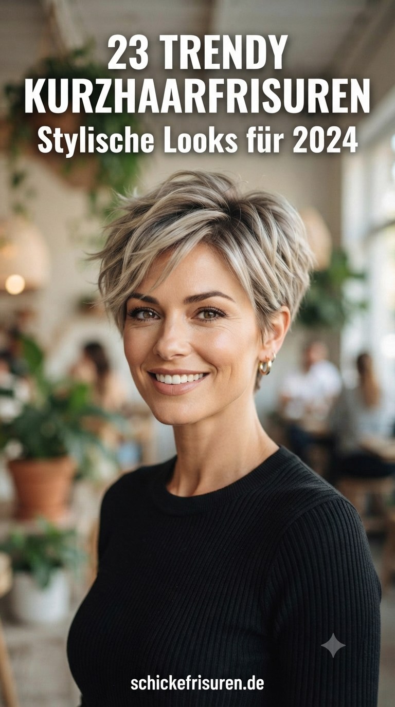 23 Trendy Kurzhaarfrisuren - Stylische Looks für 2024