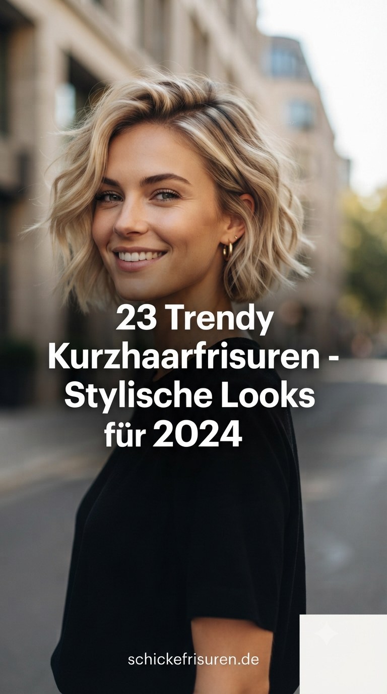 23 Trendy Kurzhaarfrisuren - Stylische Looks für 2024