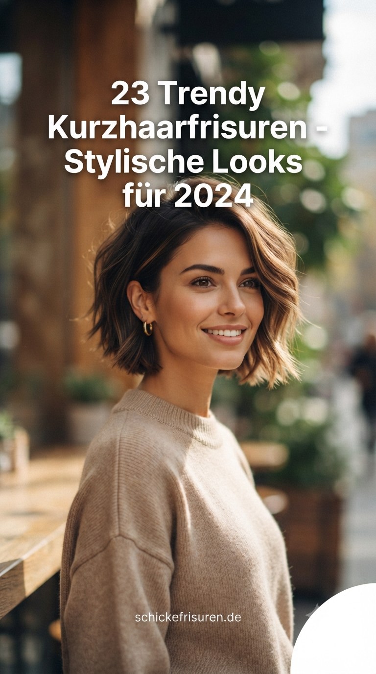 23 Trendy Kurzhaarfrisuren - Stylische Looks für 2024