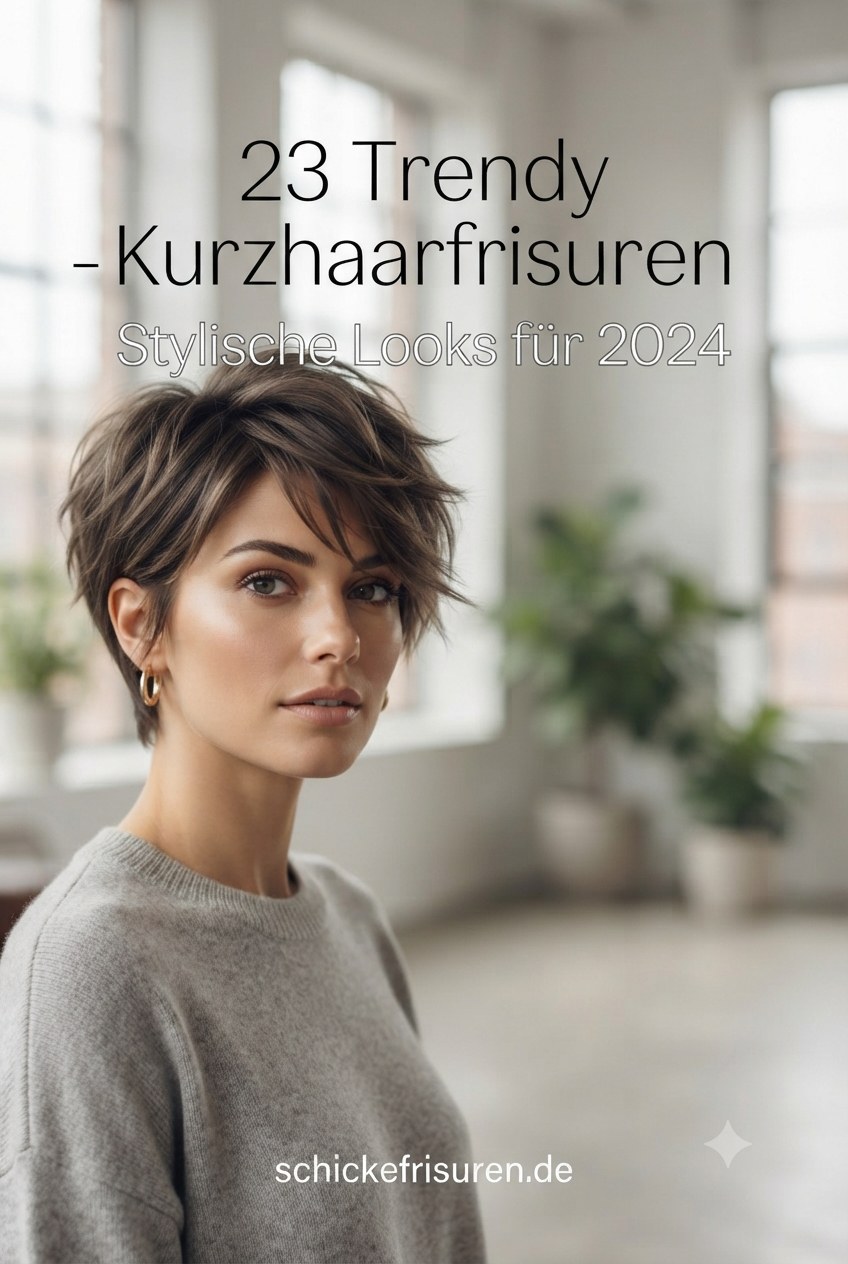 23 Trendy Kurzhaarfrisuren - Stylische Looks für 2024