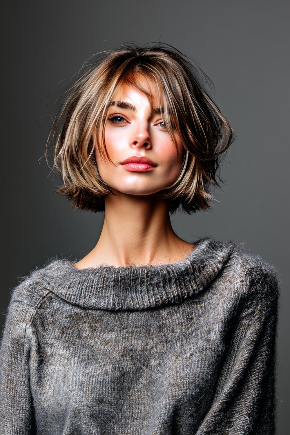 Texturierter Stufenschnitt