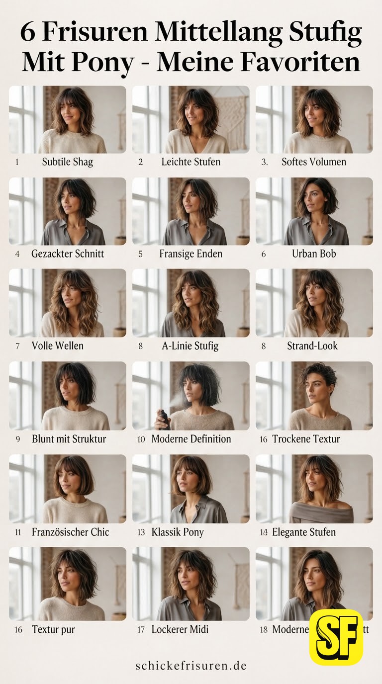 6 Frisuren Mittellang Stufig Mit Pony - Meine Favoriten