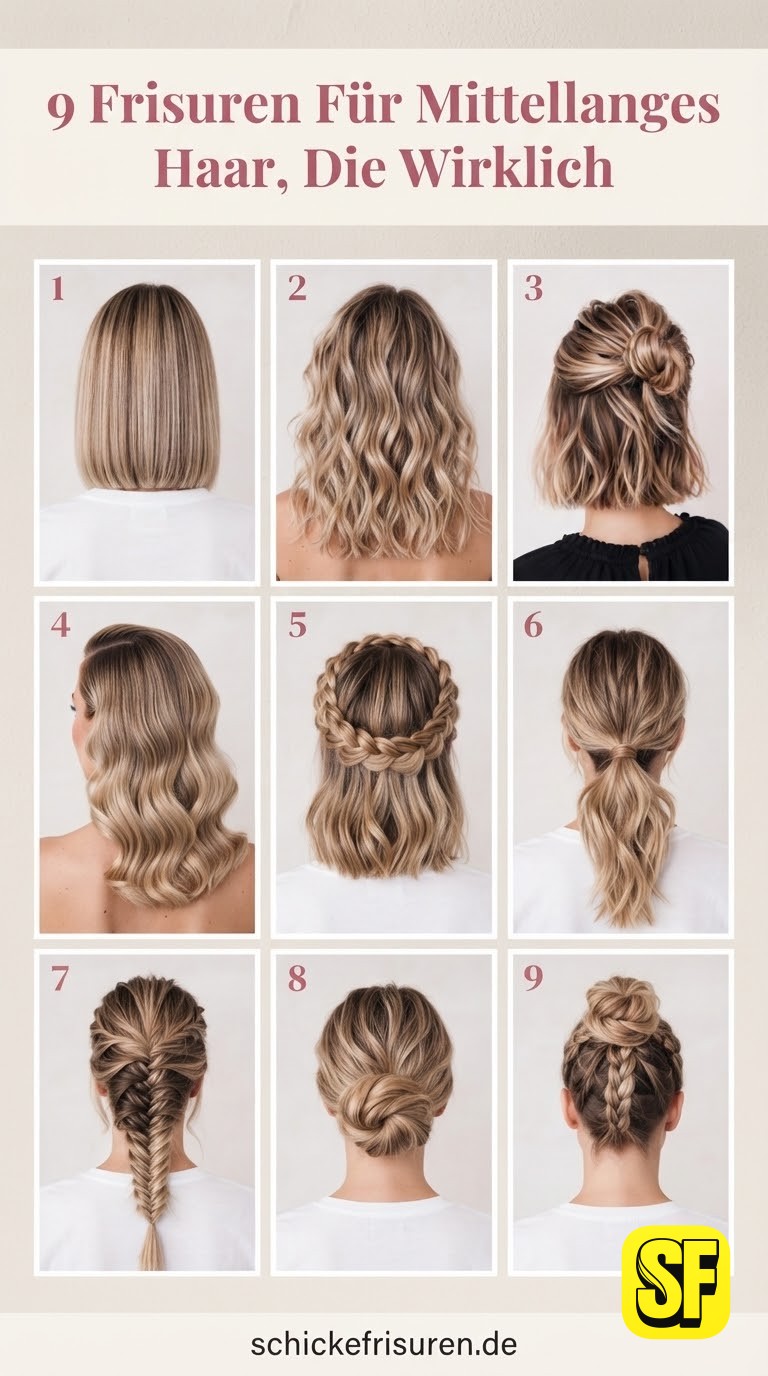 9 Frisuren Für Mittellanges Haar, Die Wirklich