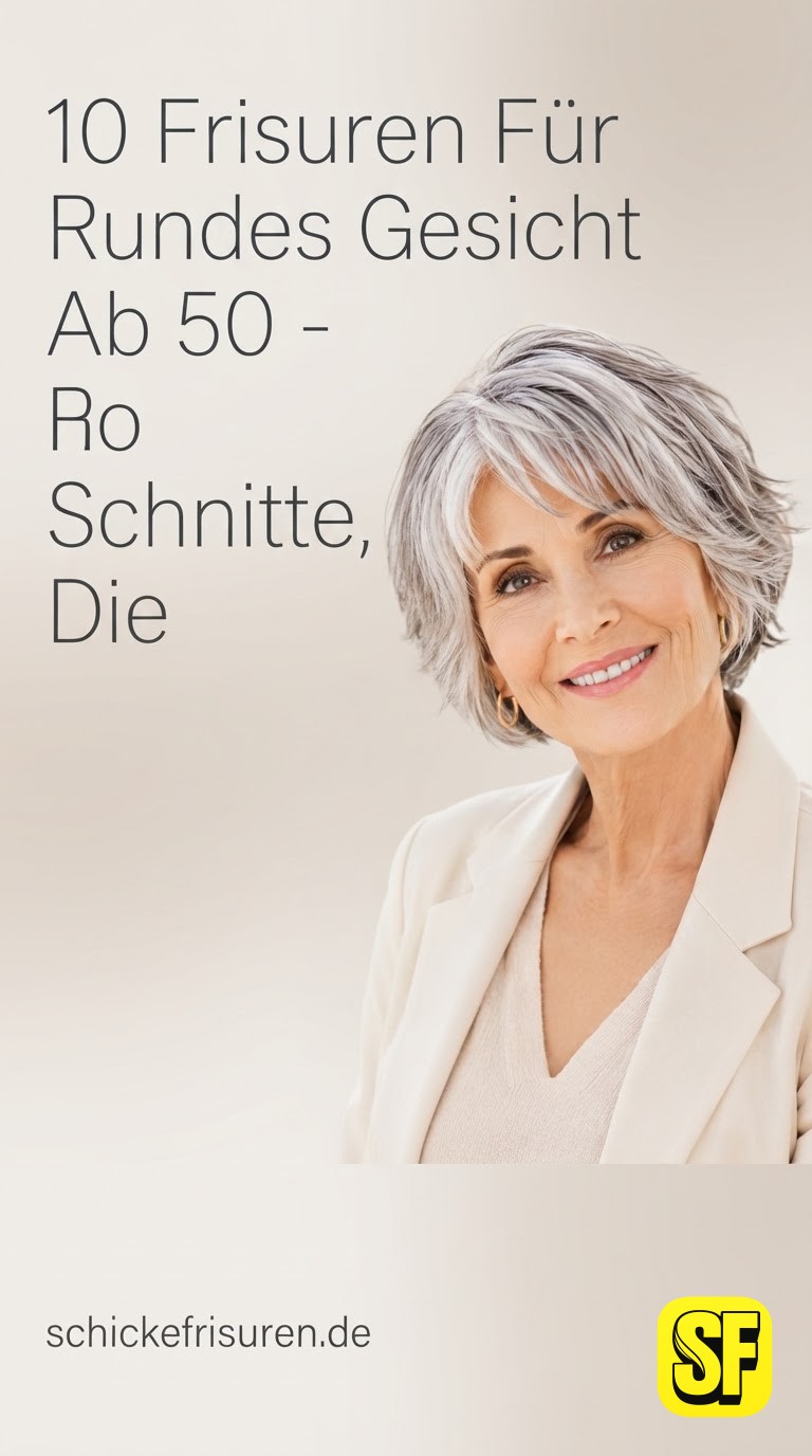 10 Frisuren Für Rundes Gesicht Ab 50 - Schnitte, Die