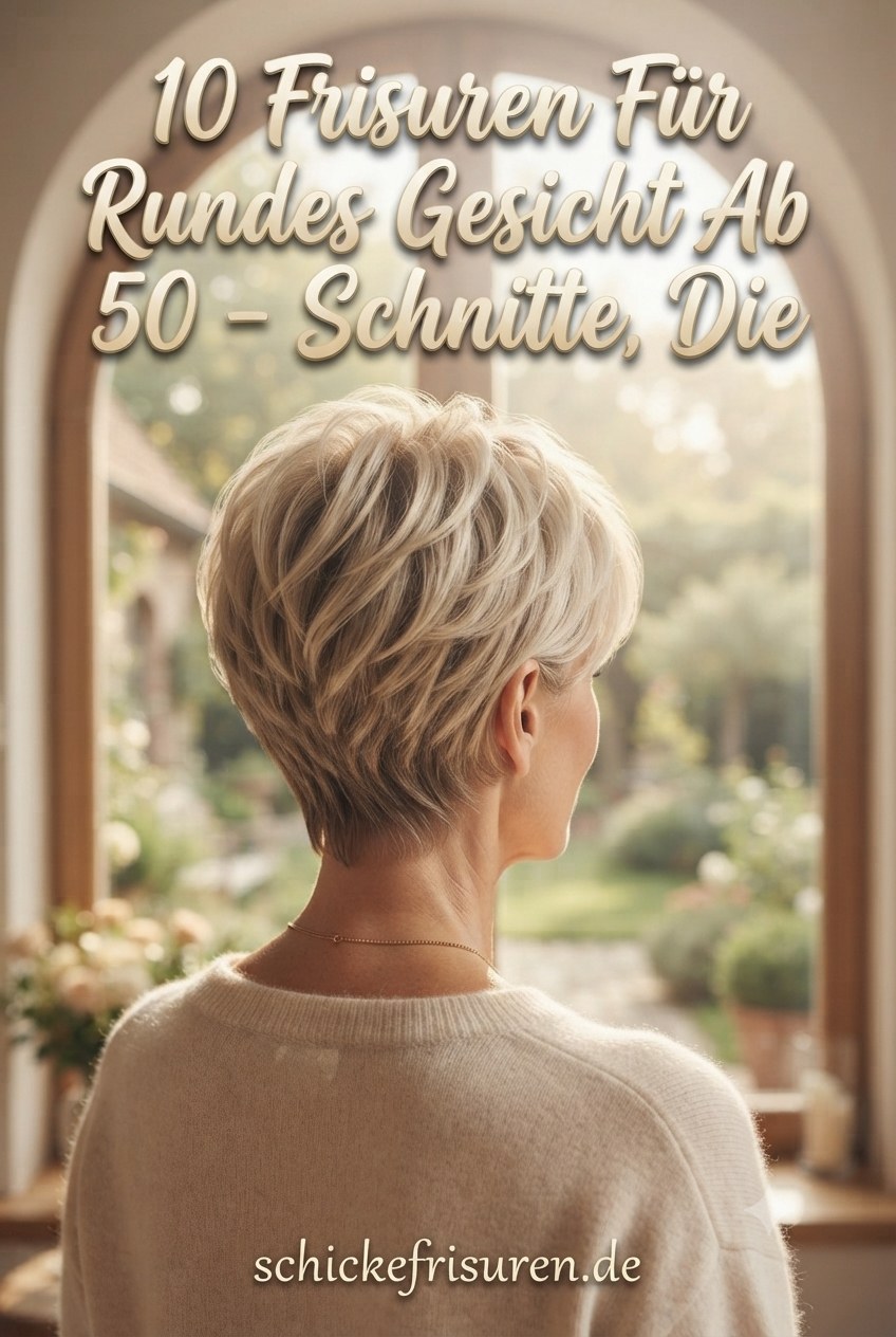 10 Frisuren Für Rundes Gesicht Ab 50 - Schnitte, Die