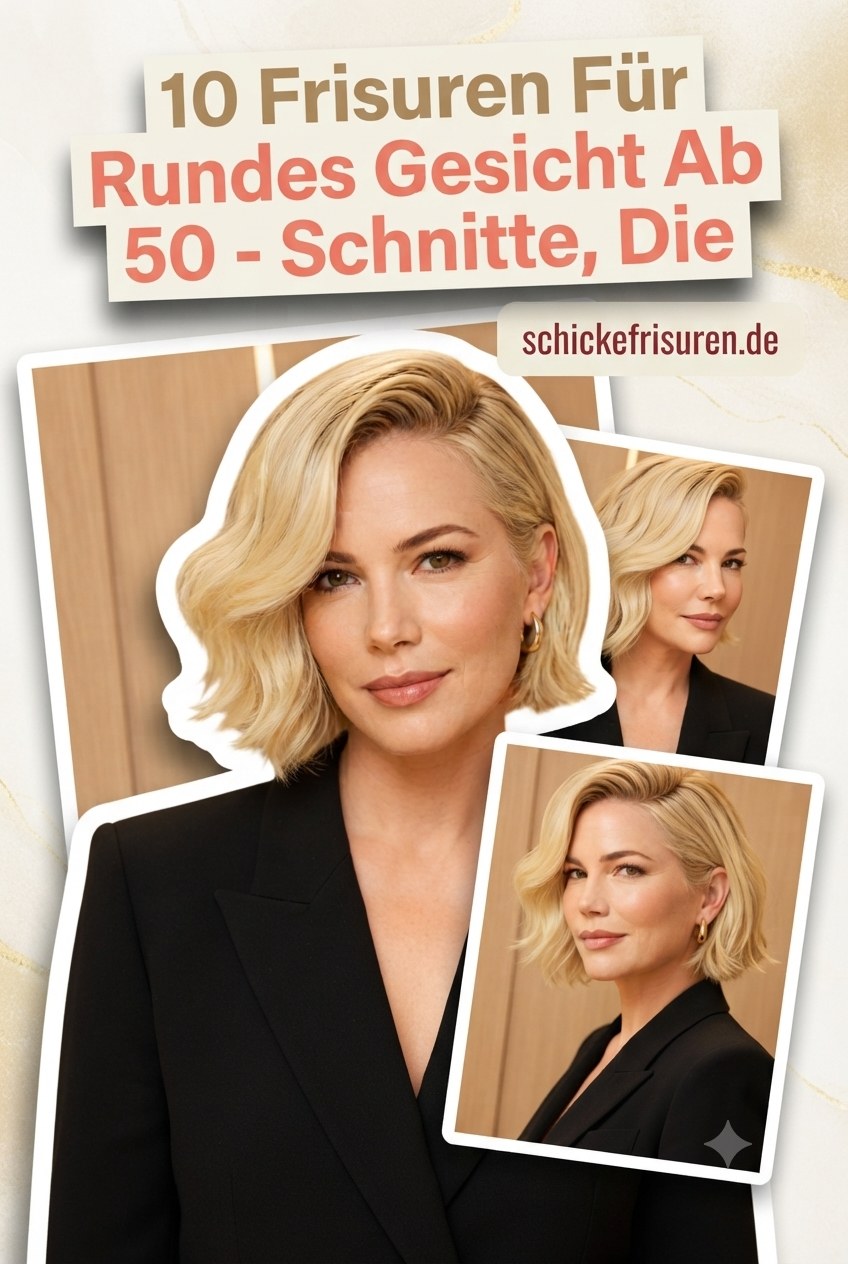 10 Frisuren Für Rundes Gesicht Ab 50 - Schnitte, Die