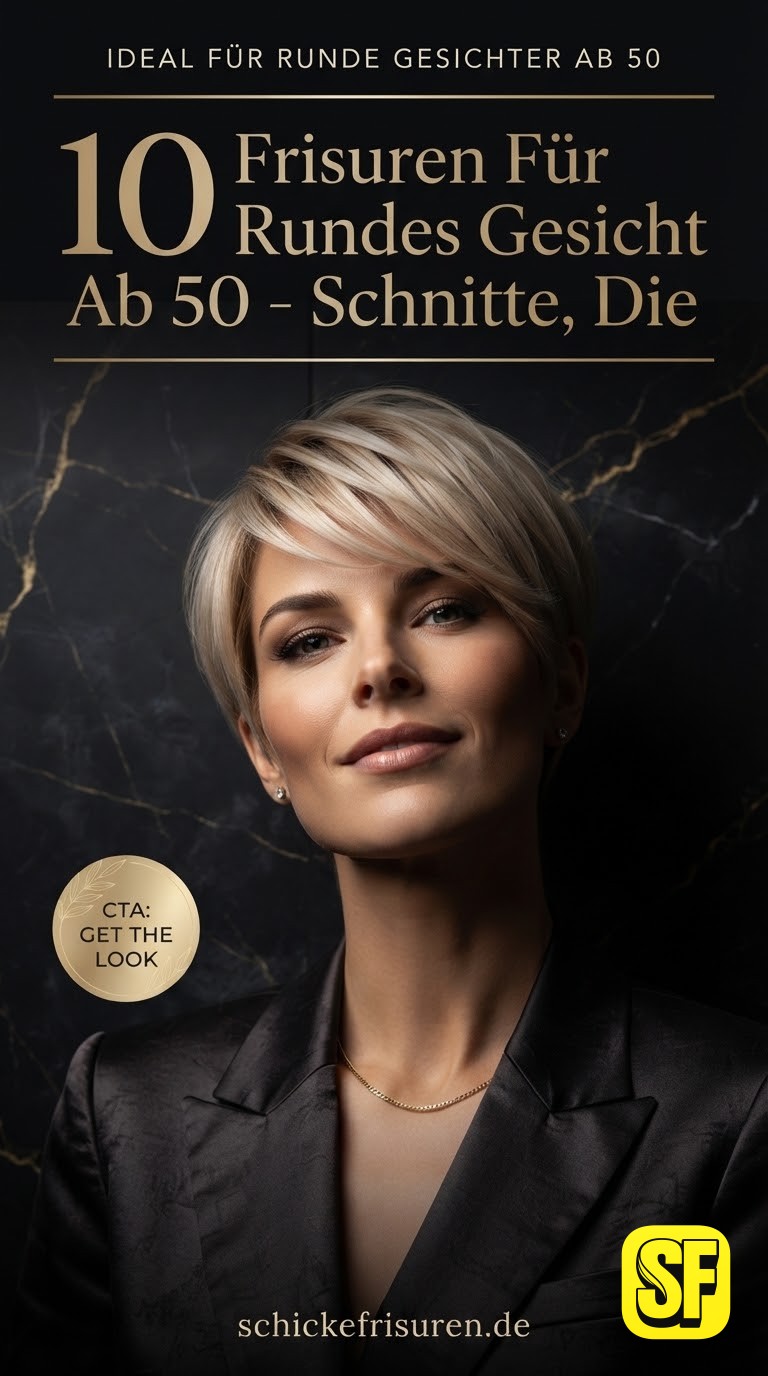 10 Frisuren Für Rundes Gesicht Ab 50 - Schnitte, Die
