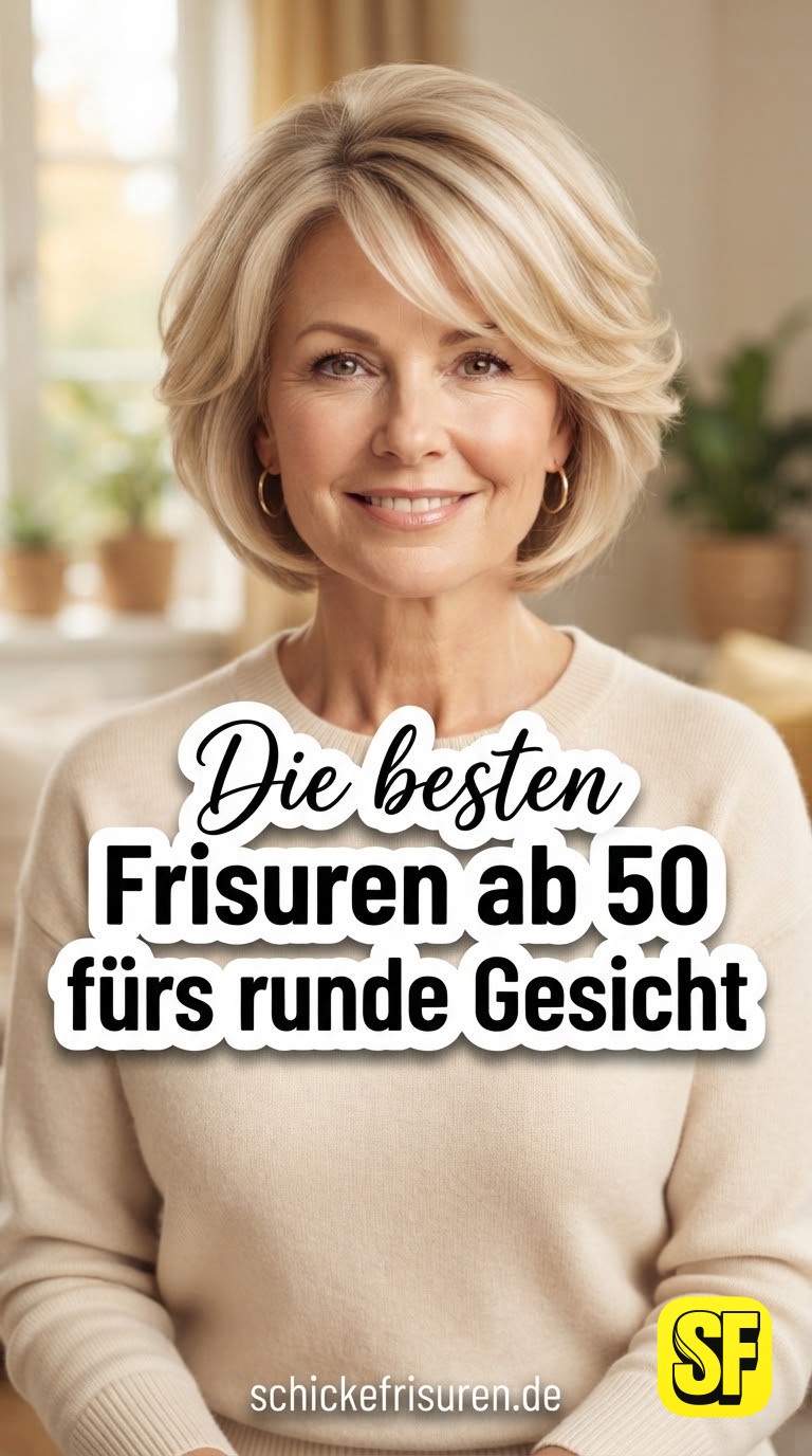 Die besten Frisuren ab 50 fürs runde Gesicht