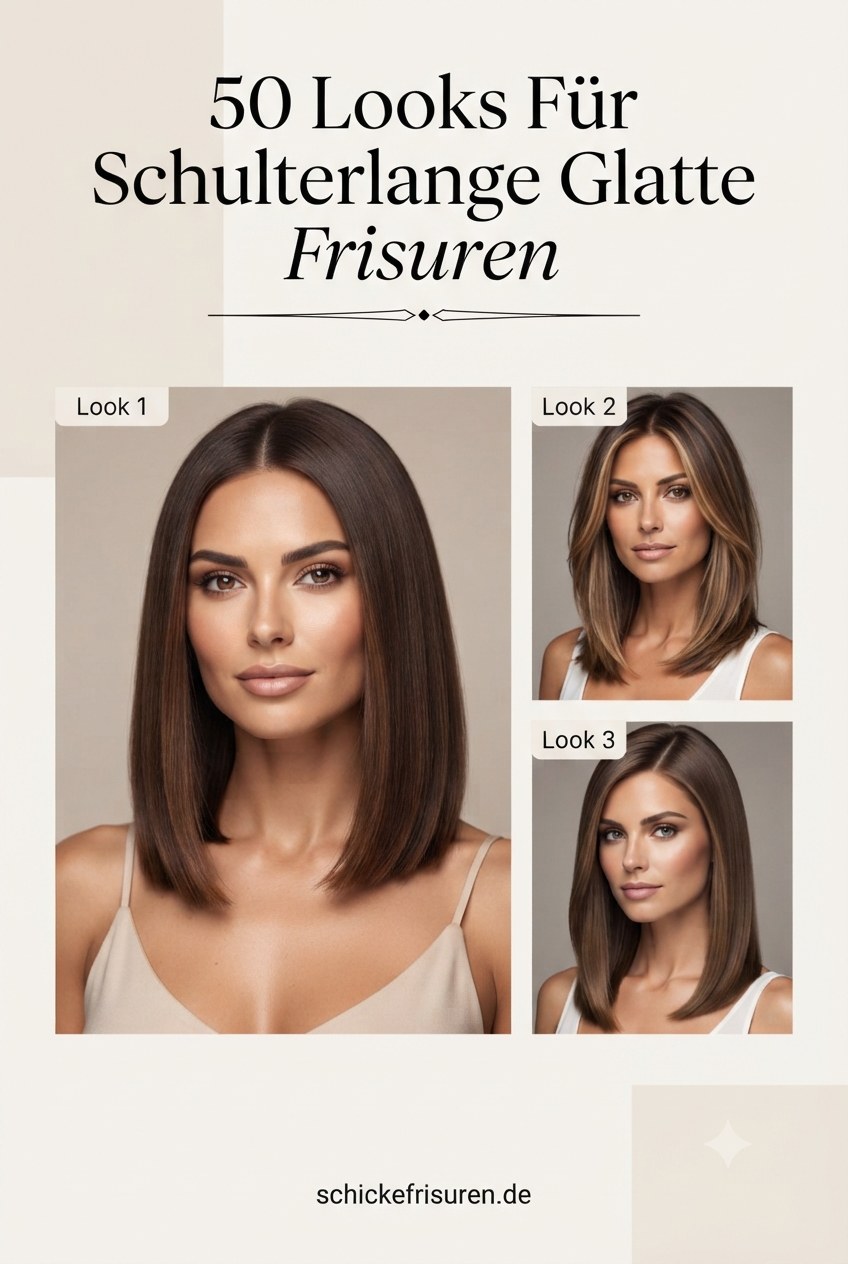 50 Looks Für Schulterlange Glatte Frisuren