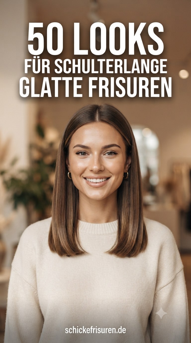 50 Looks Für Schulterlange Glatte Frisuren