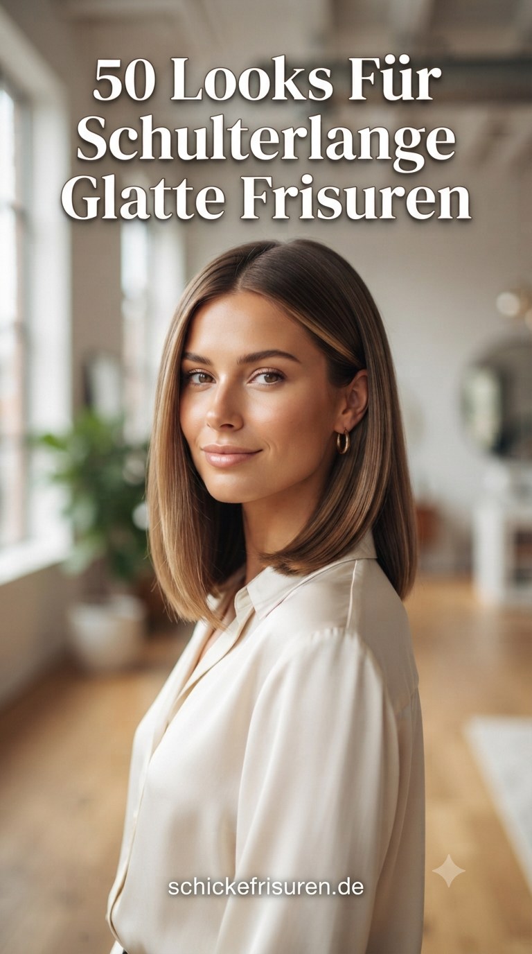 50 Looks Für Schulterlange Glatte Frisuren