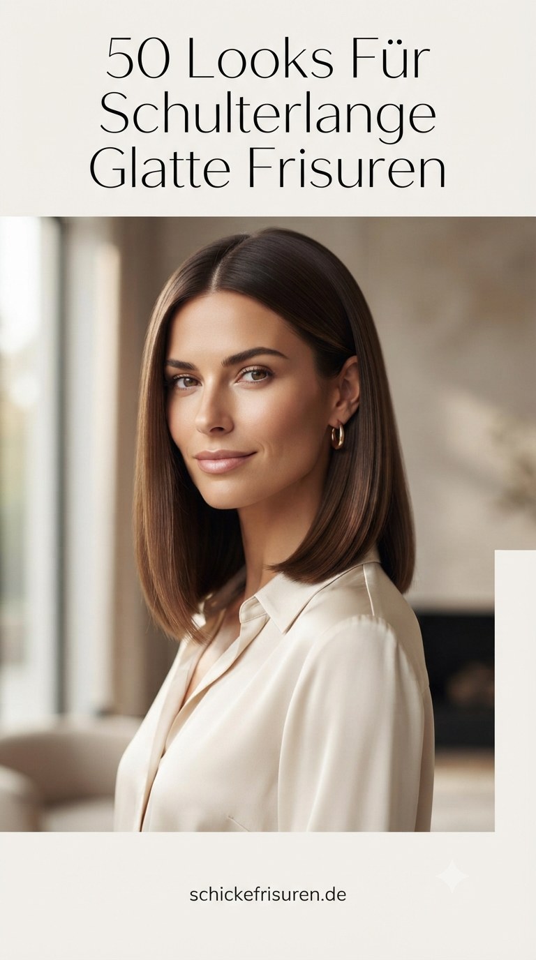 50 Looks Für Schulterlange Glatte Frisuren