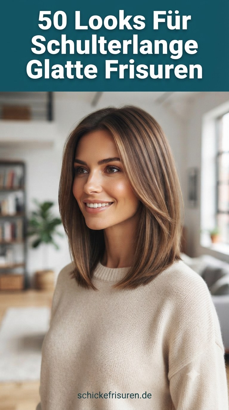50 Looks Für Schulterlange Glatte Frisuren