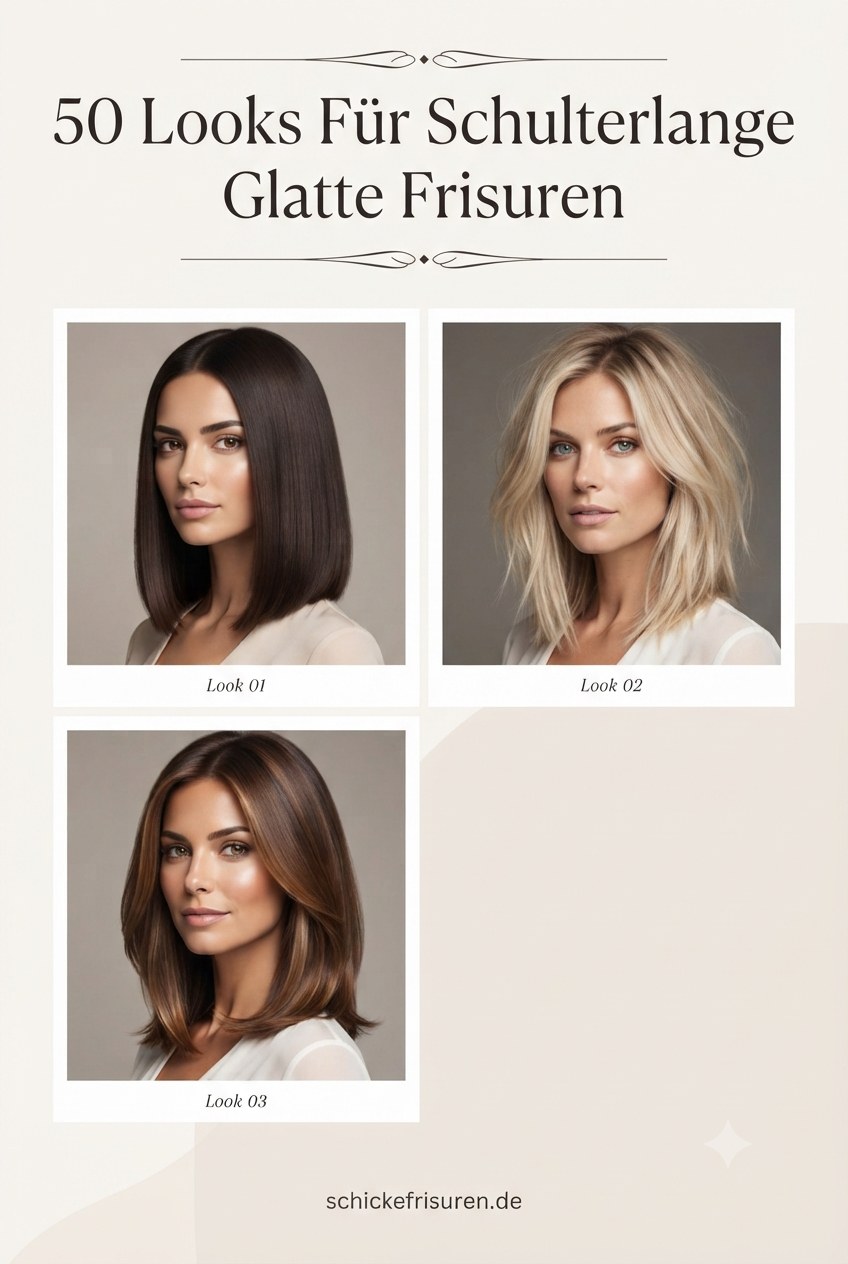 50 Looks Für Schulterlange Glatte Frisuren