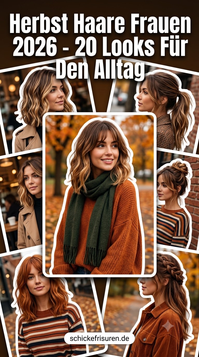 Herbst Haare Frauen 2026 - 20 Looks Für Den Alltag