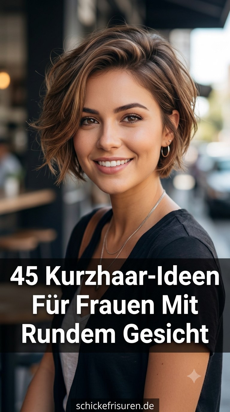 45 Kurzhaar-Ideen Für Frauen Mit Rundem Gesicht