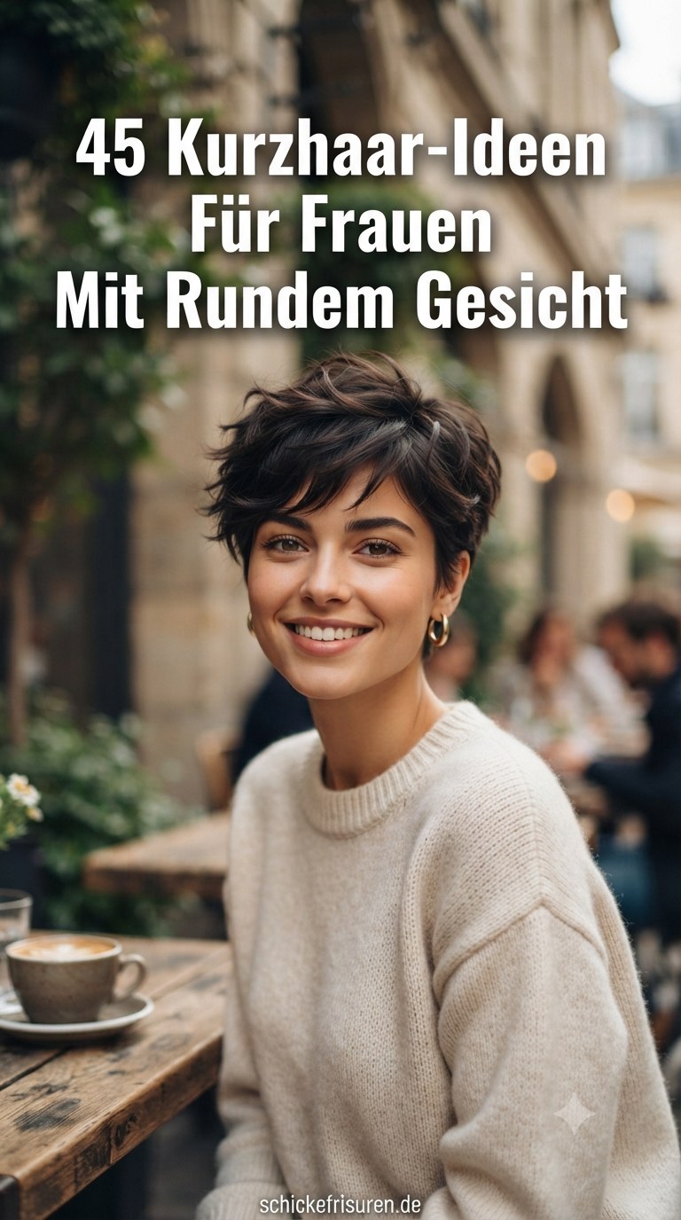 45 Kurzhaar-Ideen Für Frauen Mit Rundem Gesicht
