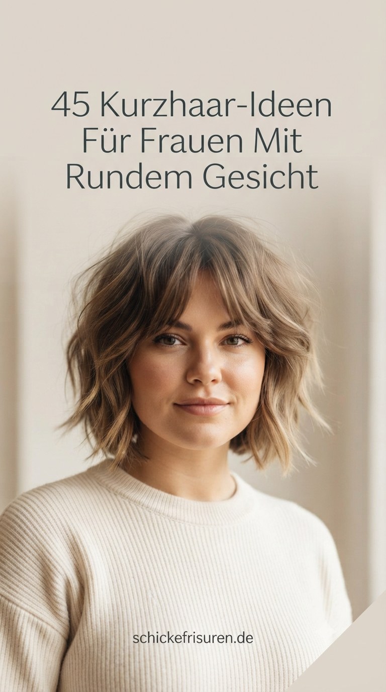 45 Kurzhaar-Ideen Für Frauen Mit Rundem Gesicht