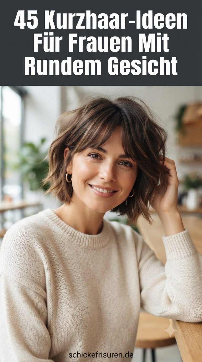 45 Kurzhaar-Ideen Für Frauen Mit Rundem Gesicht