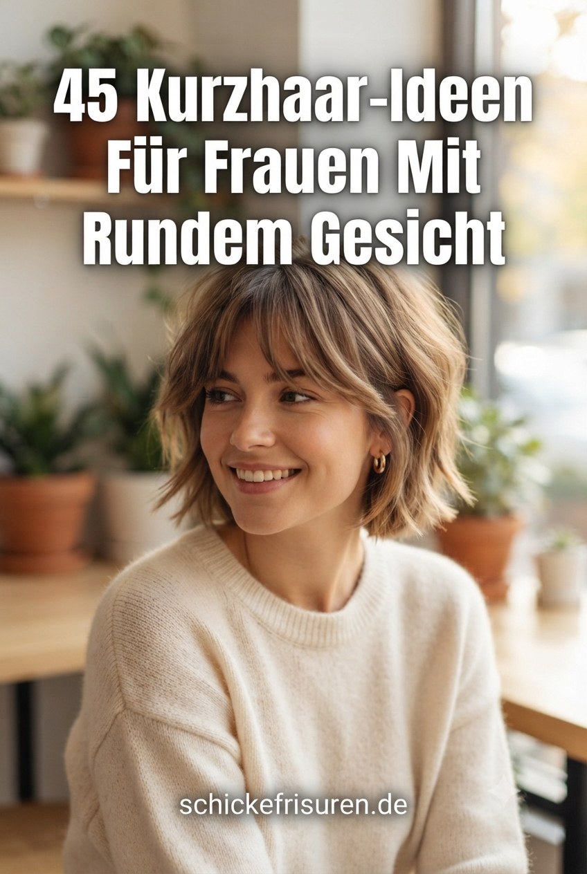 45 Kurzhaar-Ideen Für Frauen Mit Rundem Gesicht