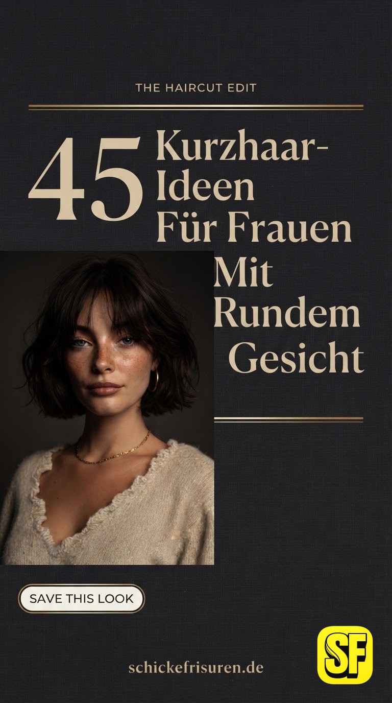 45 Kurzhaar-Ideen Für Frauen Mit Rundem Gesicht