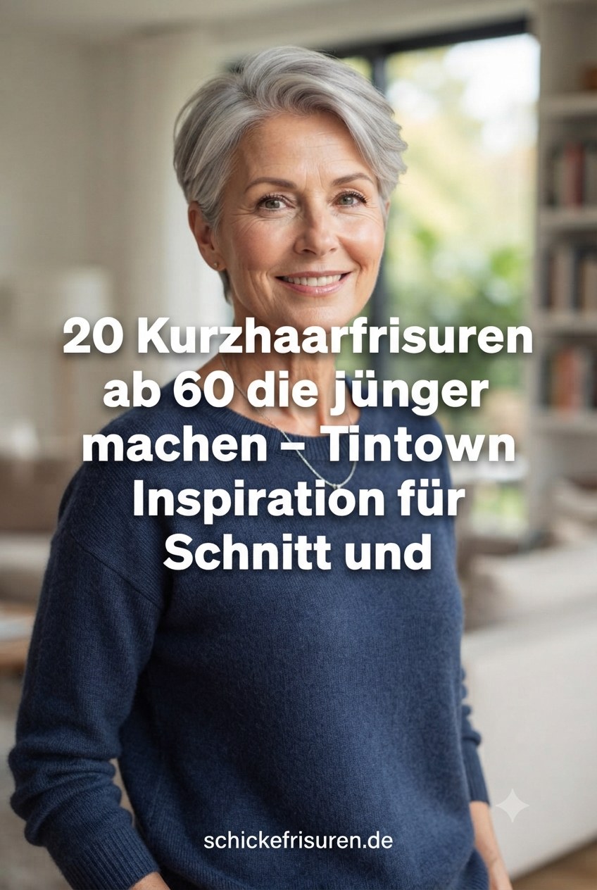 20 Kurzhaarfrisuren ab 60 die jünger machen – Inspiration für Schnitt und Styling