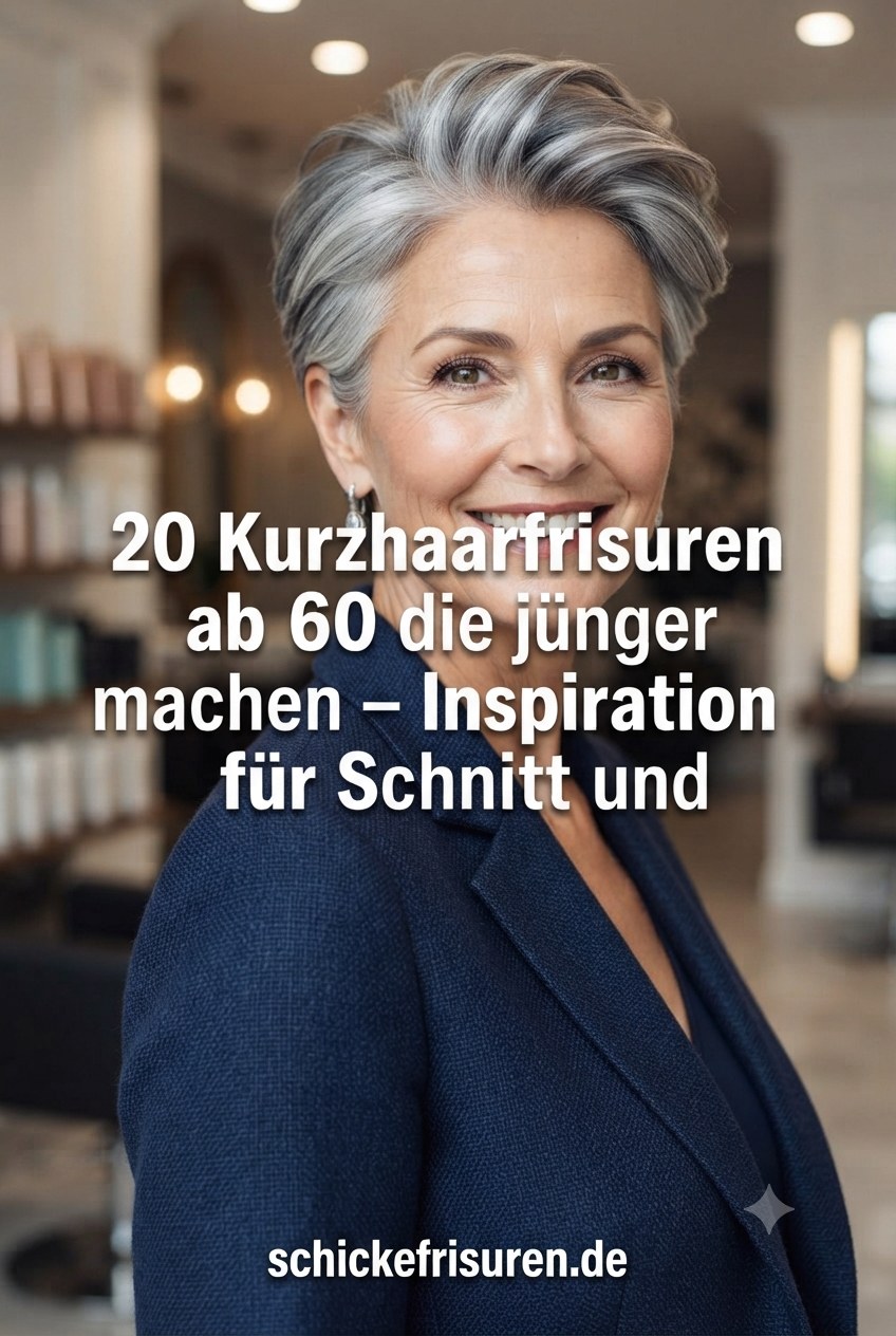 20 Kurzhaarfrisuren ab 60 die jünger machen – Inspiration für Schnitt und Styling