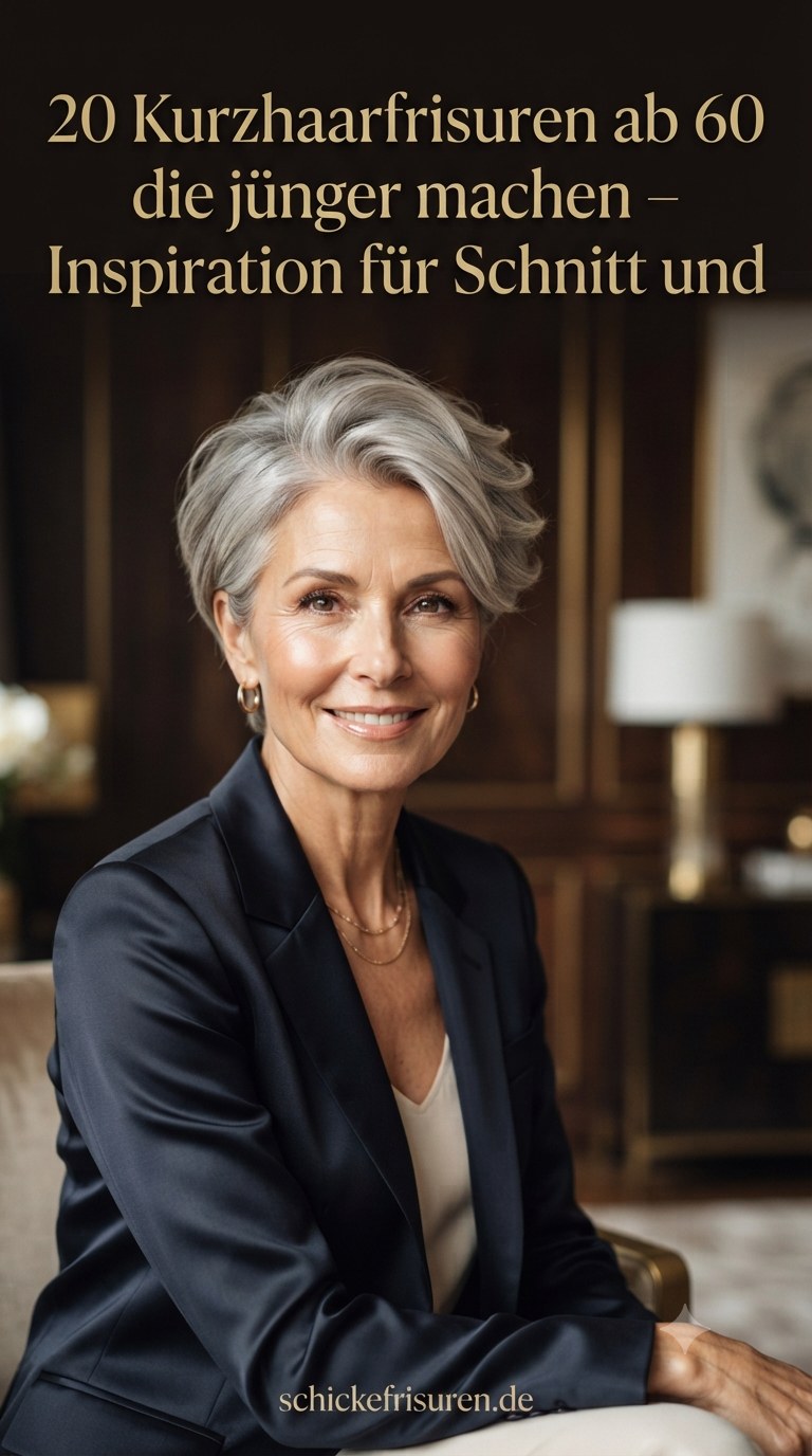 20 Kurzhaarfrisuren ab 60 die jünger machen – Inspiration für Schnitt und Styling