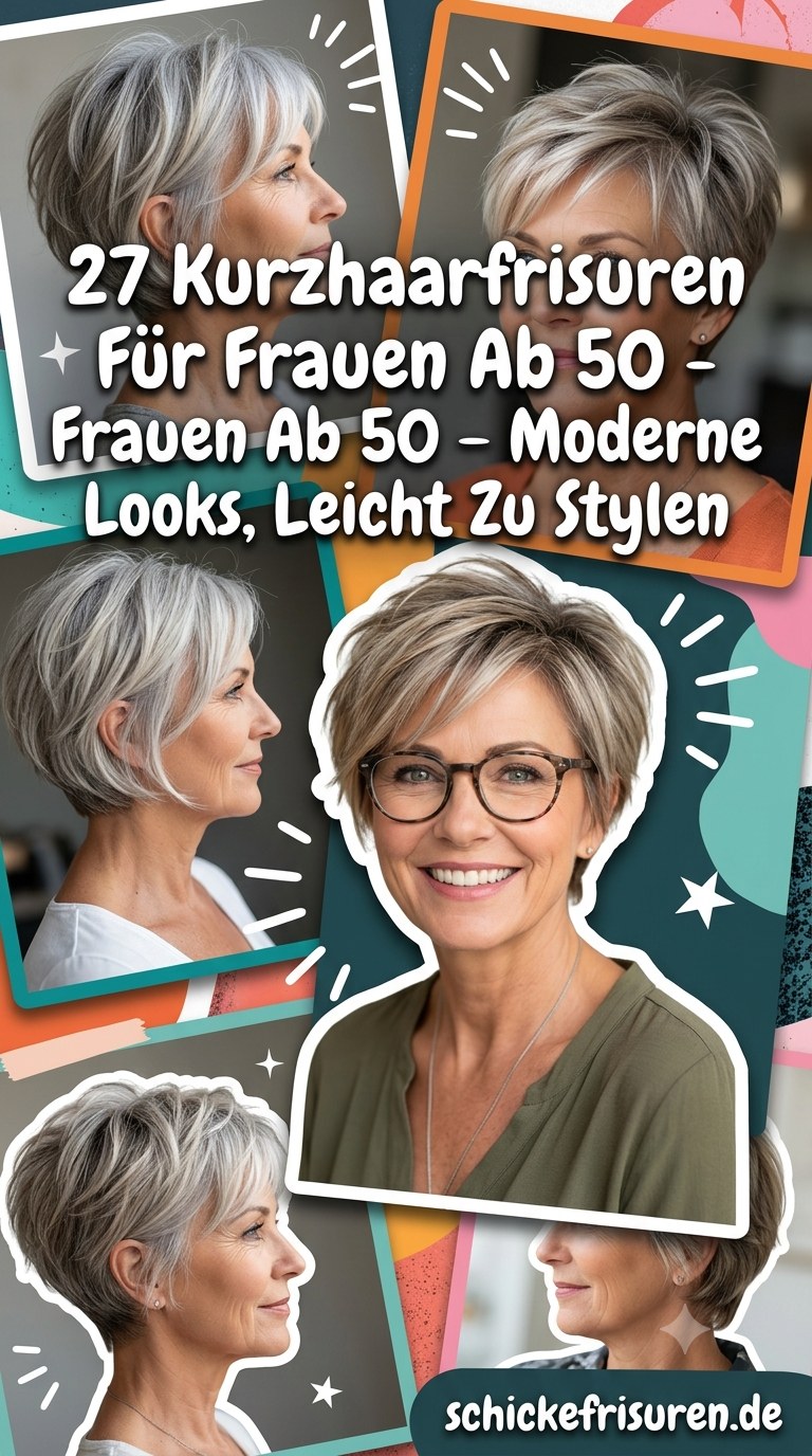 27 Kurzhaarfrisuren Für Frauen Ab 50 – Moderne Looks, Leicht Zu Stylen