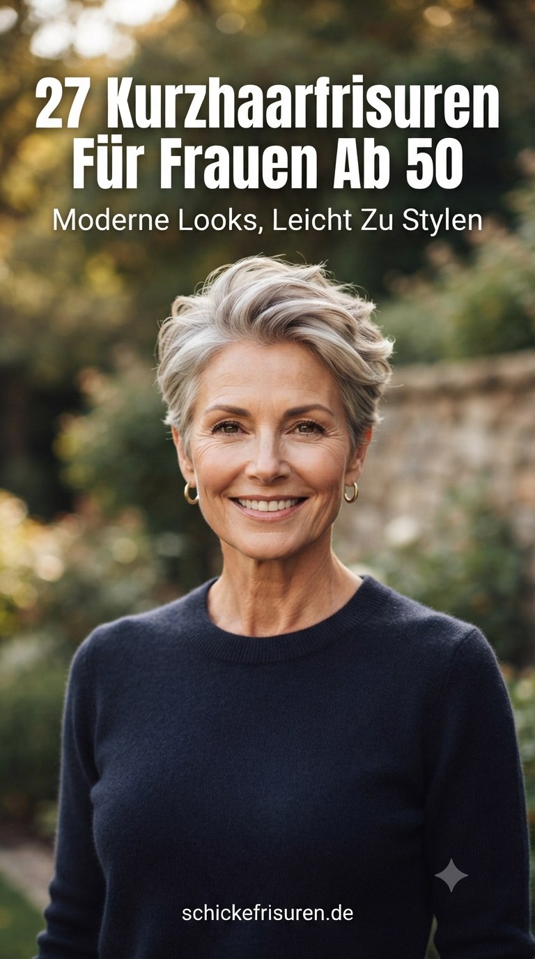 27 Kurzhaarfrisuren Für Frauen Ab 50 – Moderne Looks, Leicht Zu Stylen