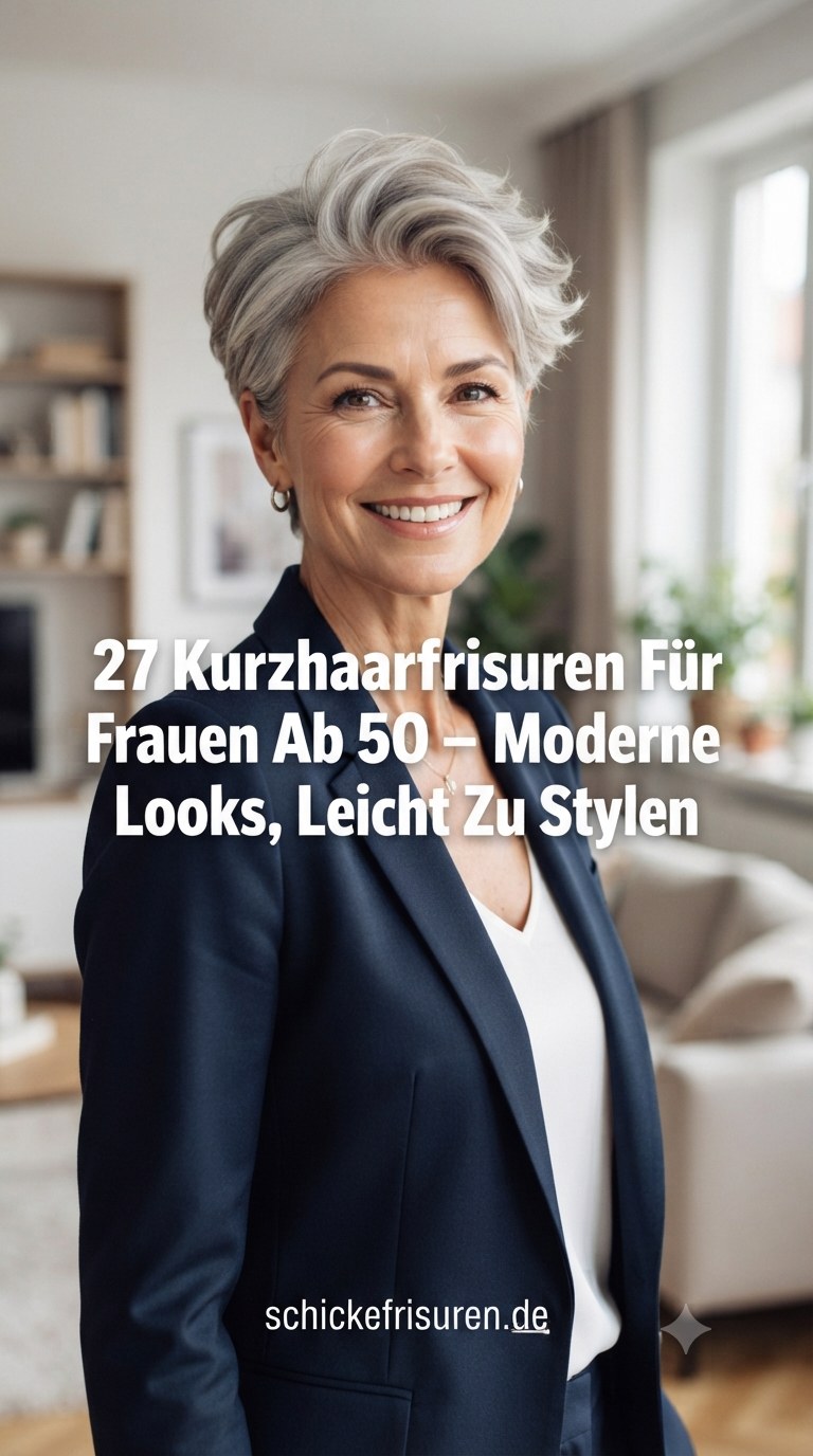 27 Kurzhaarfrisuren Für Frauen Ab 50 – Moderne Looks, Leicht Zu Stylen