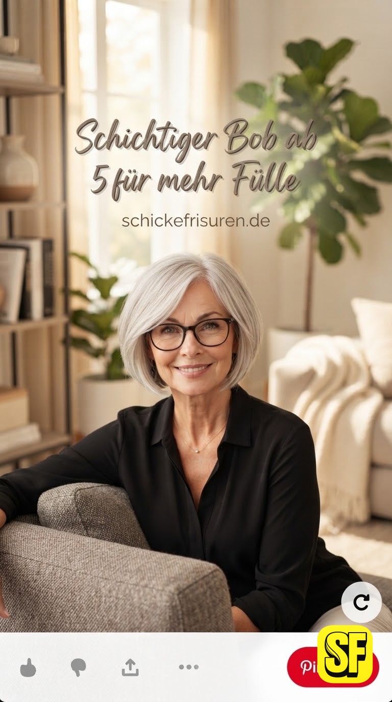 Schichtiger Bob ab 50 für mehr Fülle