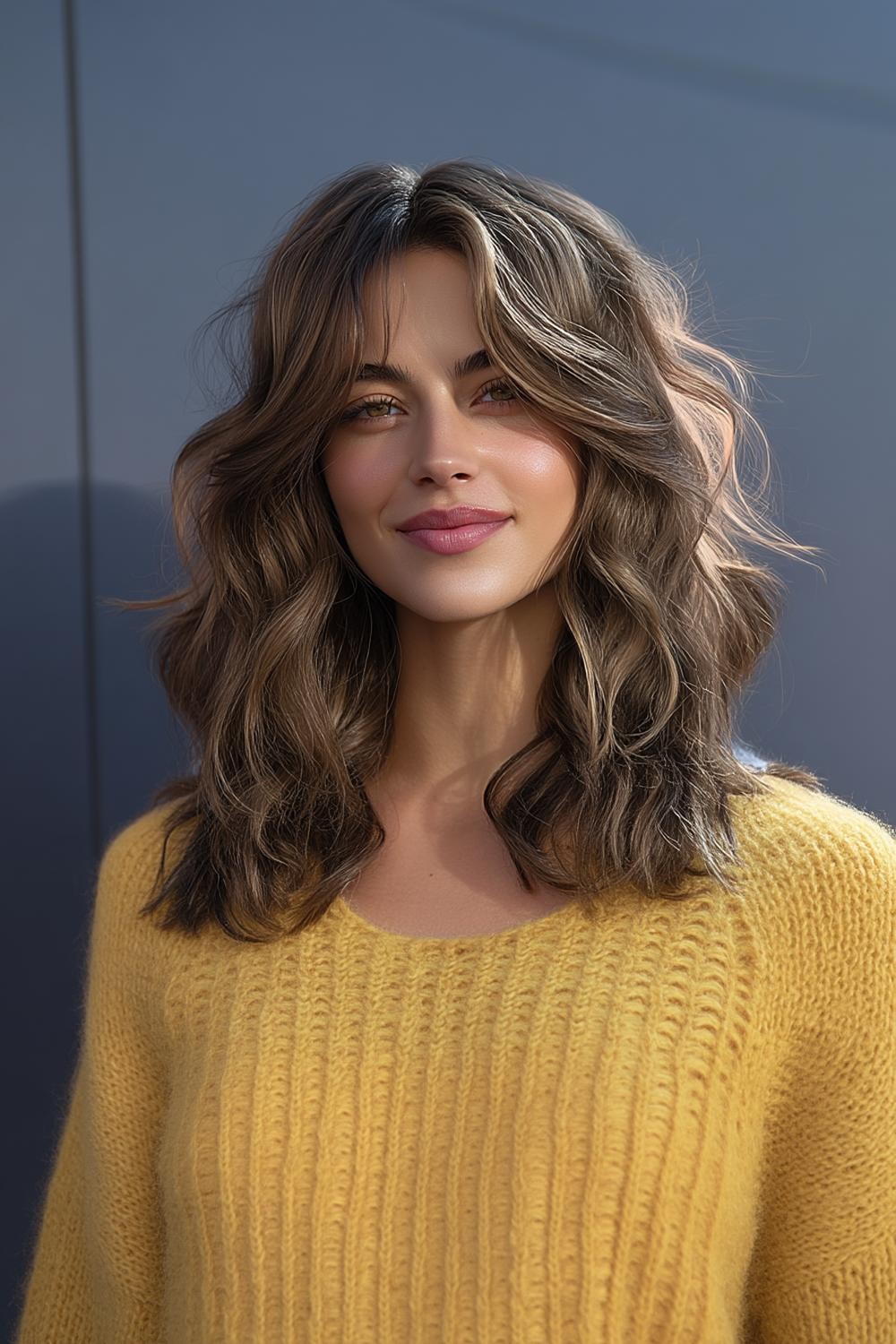 Moderne Schulterlange Wellen