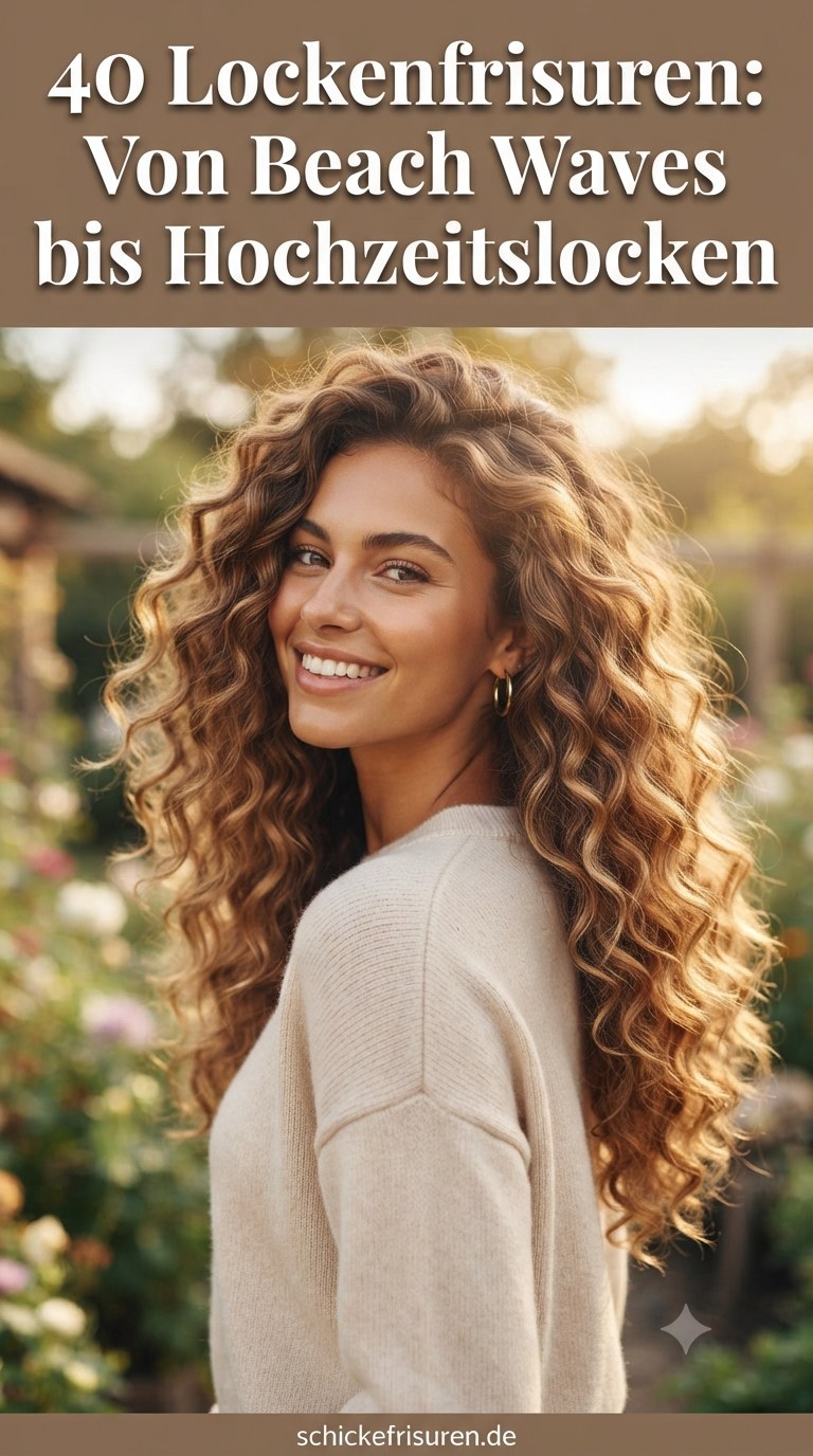 40 Lockenfrisuren: Von Beach Waves bis Hochzeitslocken