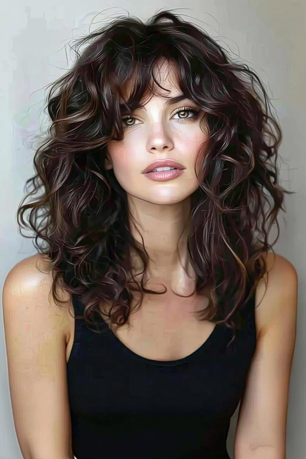 Wilde Naturlocken mit Pony