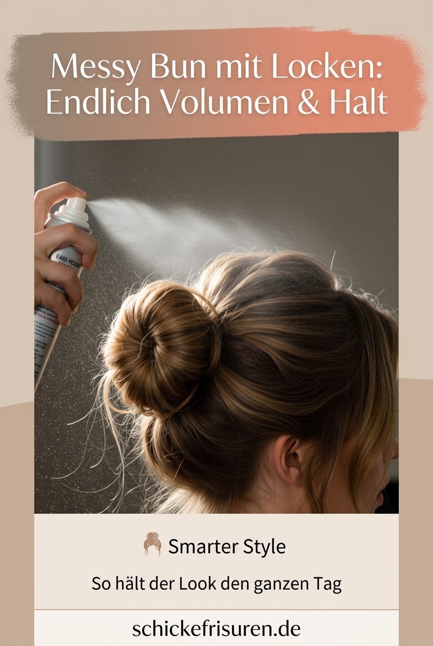 Messy Bun mit Locken: Endlich Volumen & Halt