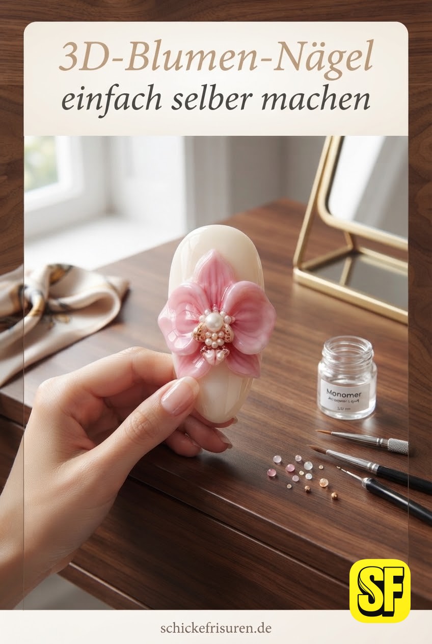3D-Blumen-Nägel einfach selber machen