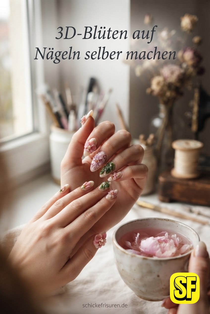 3D-Blüten auf Nägeln selber machen