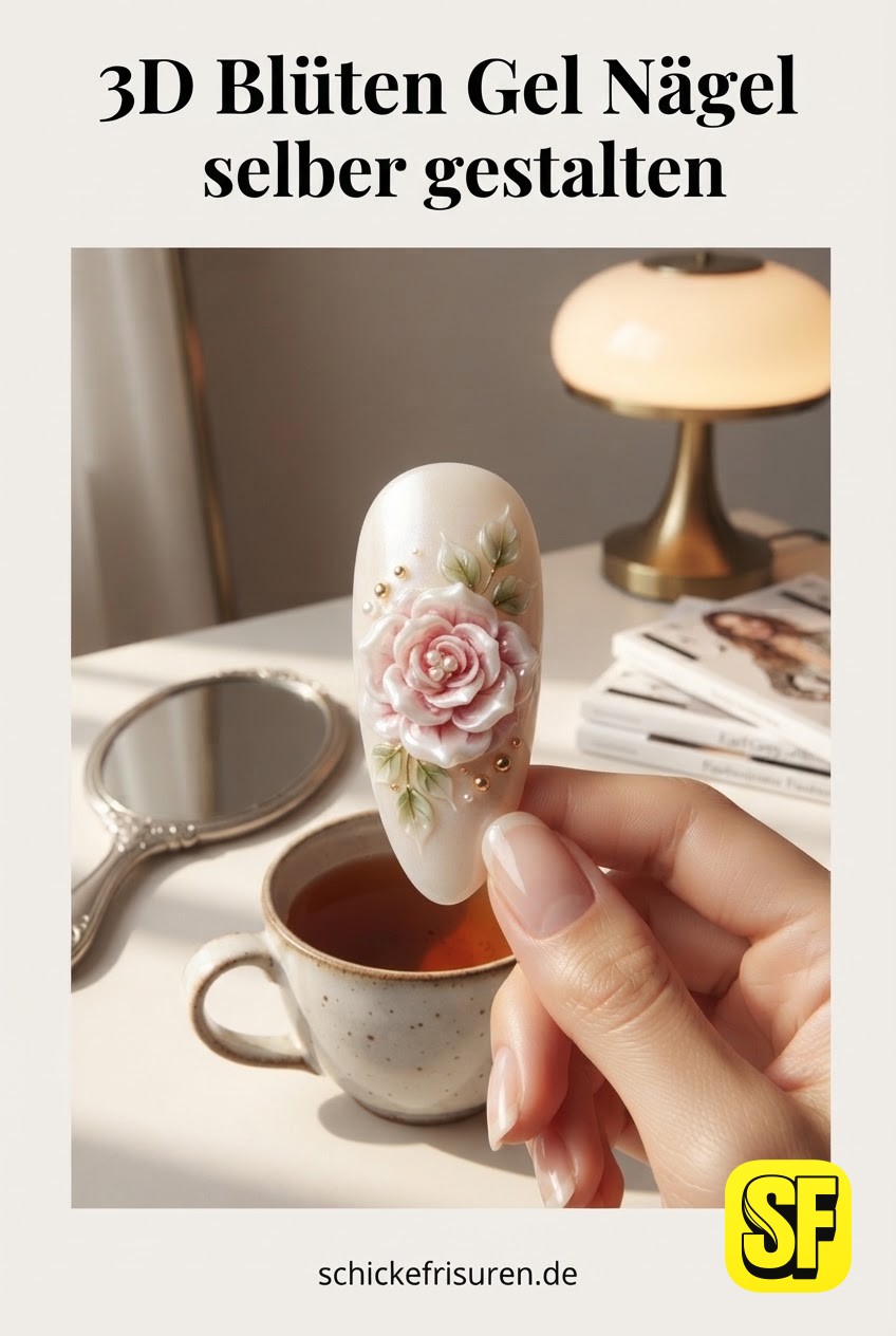 3D Blüten Gel Nägel selber gestalten