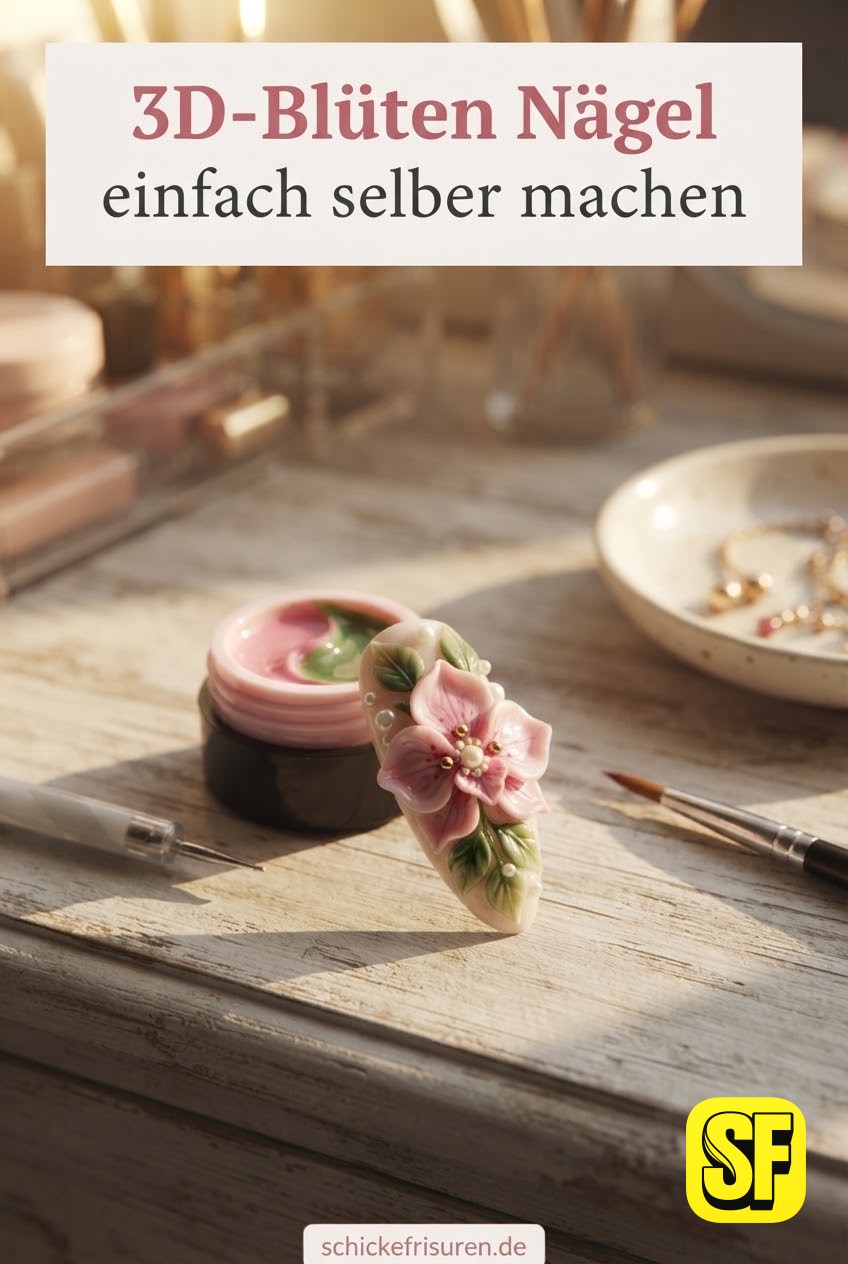 3D-Blüten Nägel einfach selber machen