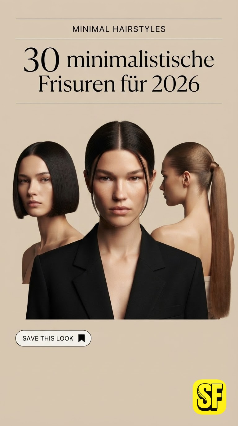 30 minimalistische Frisuren für 2026