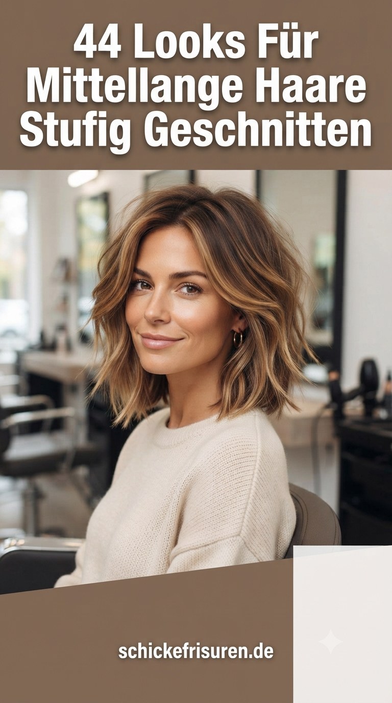 44 Looks Für Mittellange Haare Stufig Geschnitten