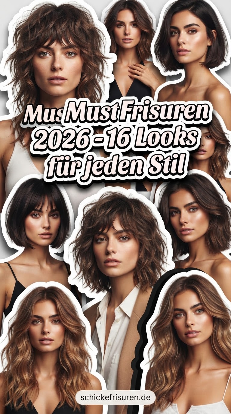 Must Try Frisuren 2026 - 16 Looks für jeden Stil