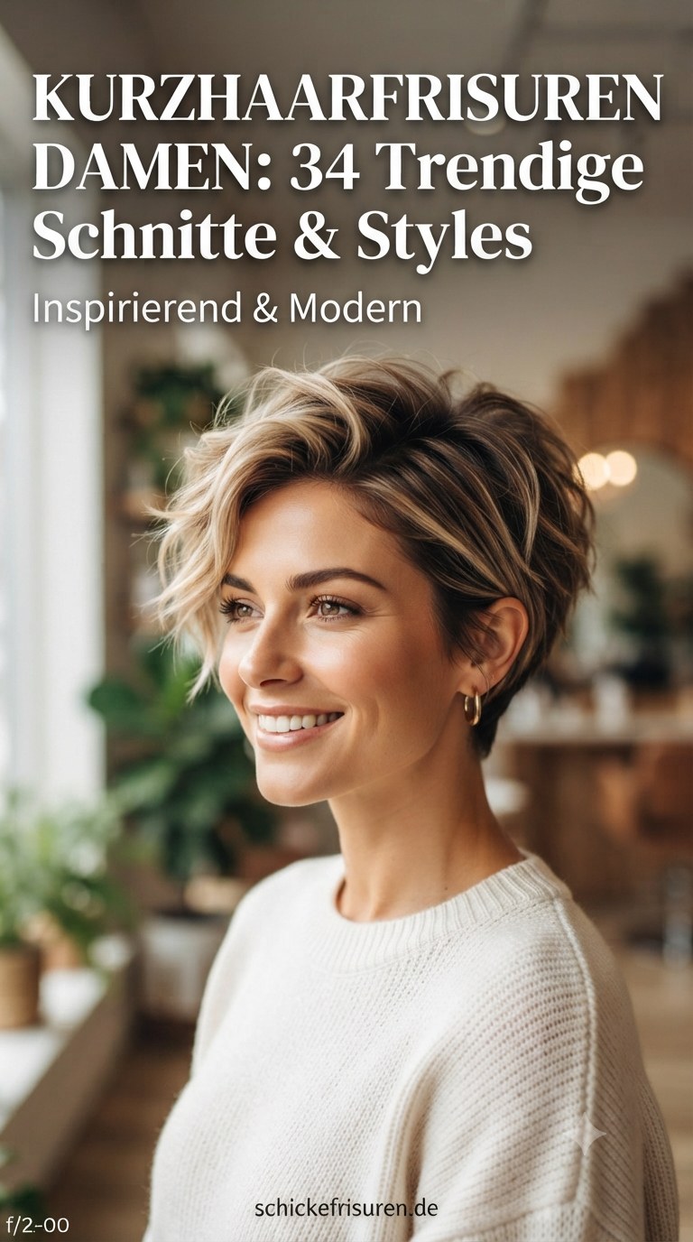 Kurzhaarfrisuren Damen: 34 Trendige Schnitte & Styles