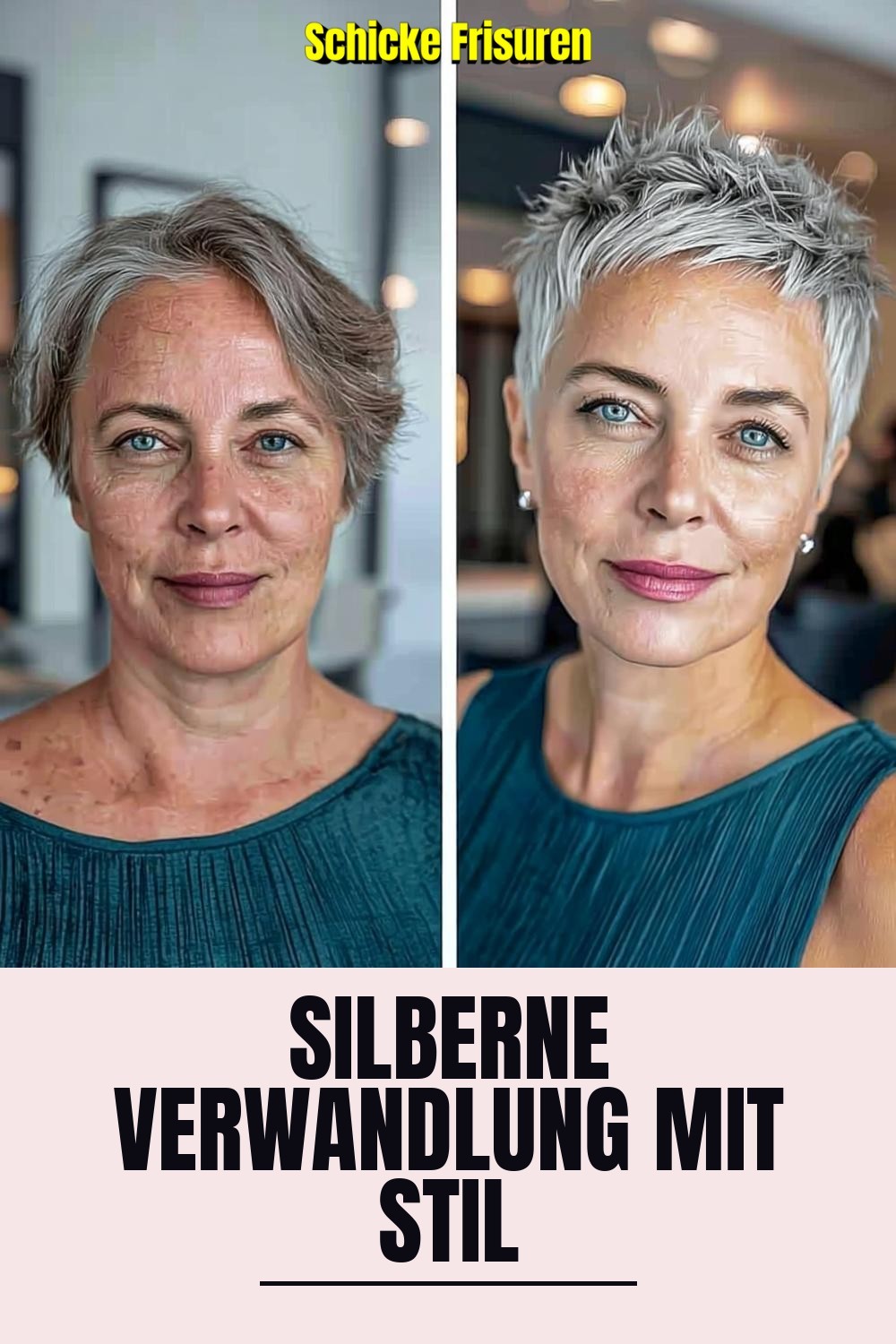 Silberne Verwandlung mit Stil