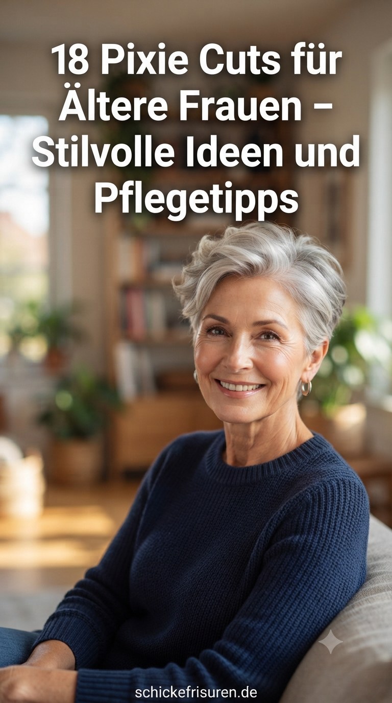 18 Pixie Cuts für Ältere Frauen – Stilvolle Ideen und Pflegetipps