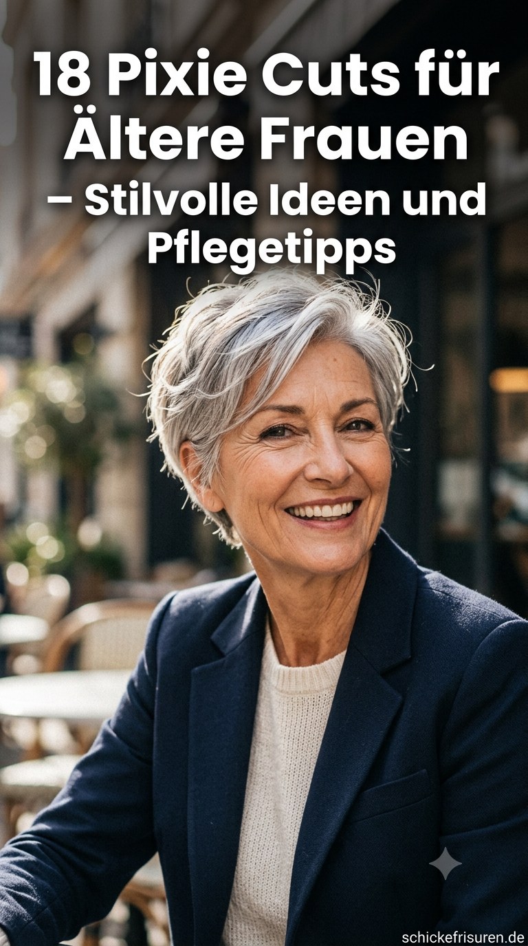 18 Pixie Cuts für Ältere Frauen – Stilvolle Ideen und Pflegetipps