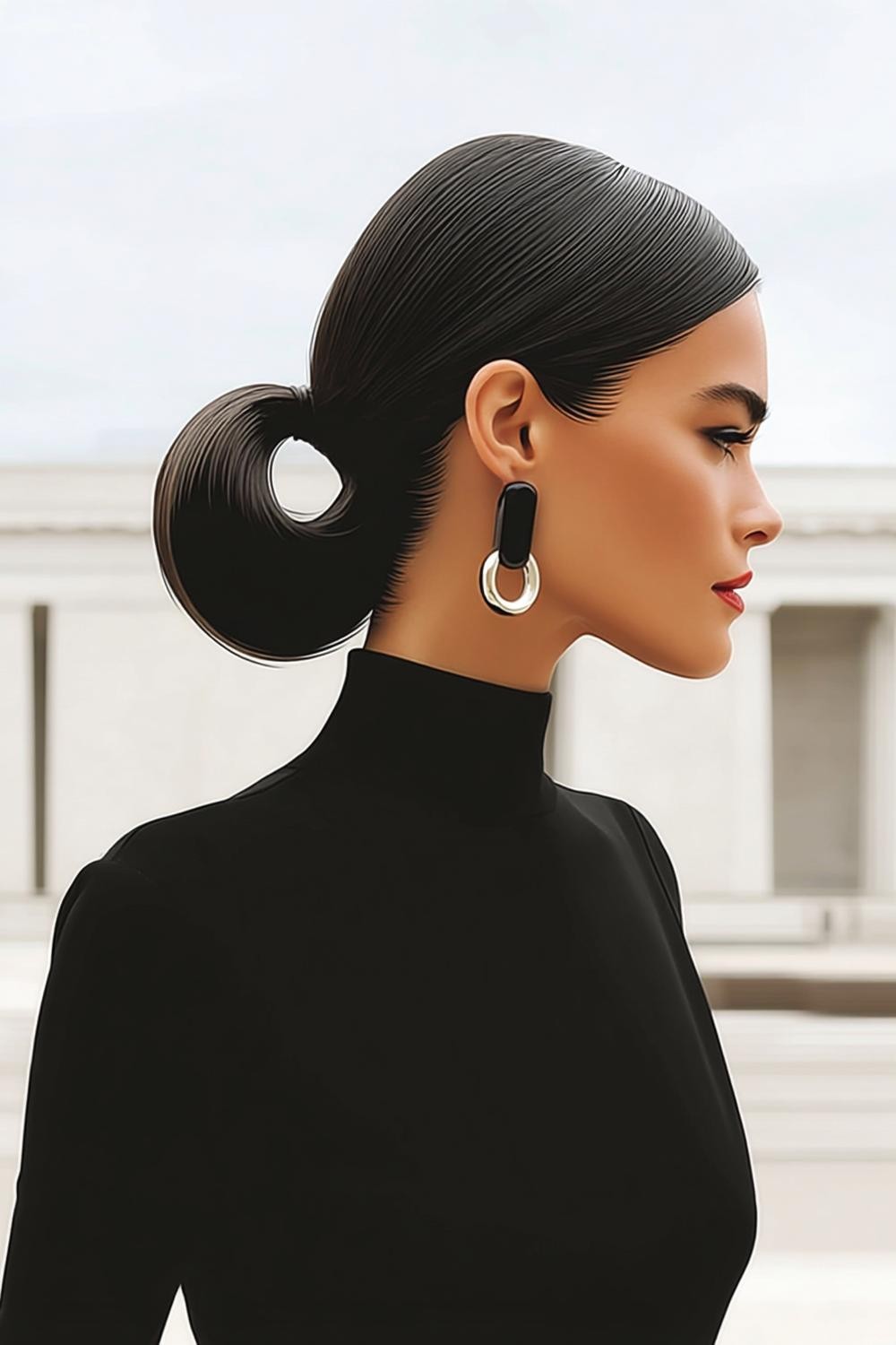 Minimalistischer Chignon