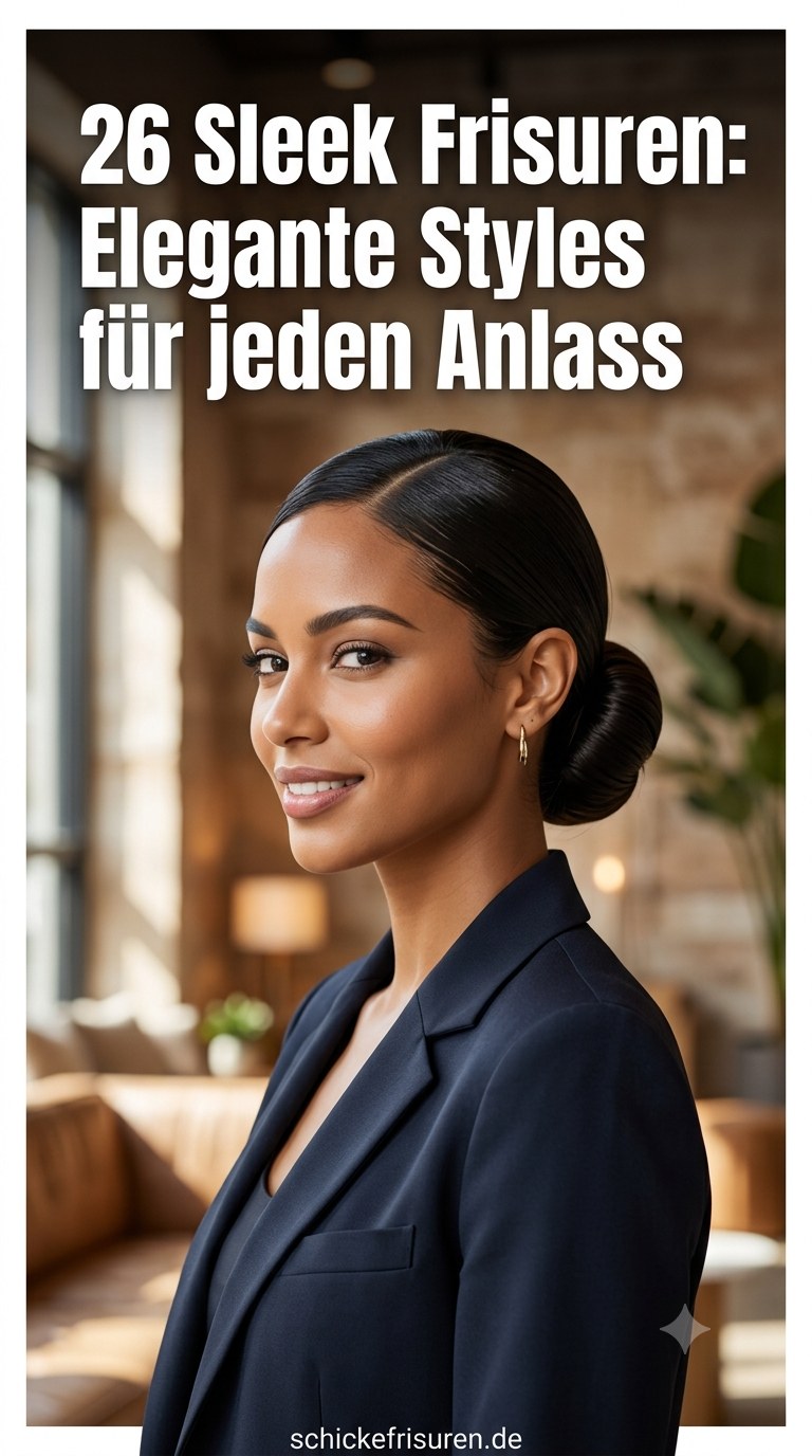 26 Sleek Frisuren: Elegante Styles für jeden Anlass